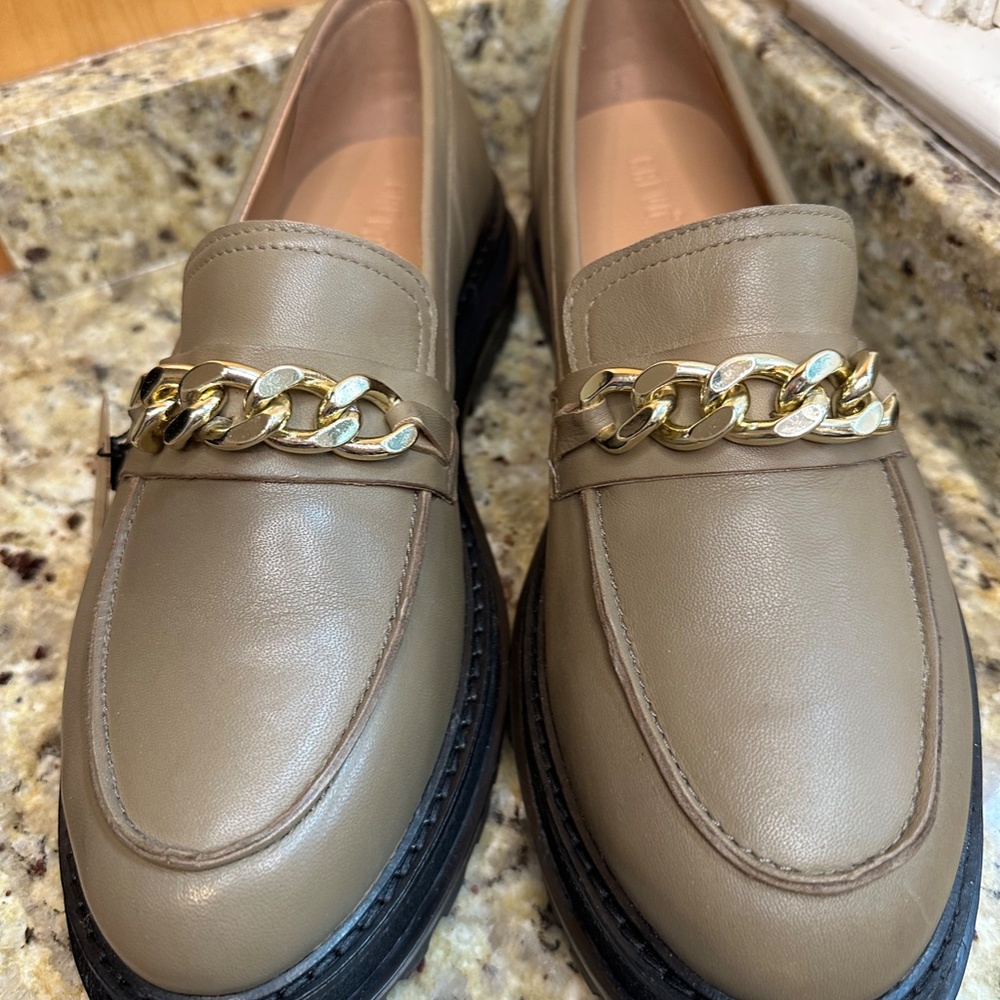 CREVO Francine Platform Loafer 10M, TAUPE